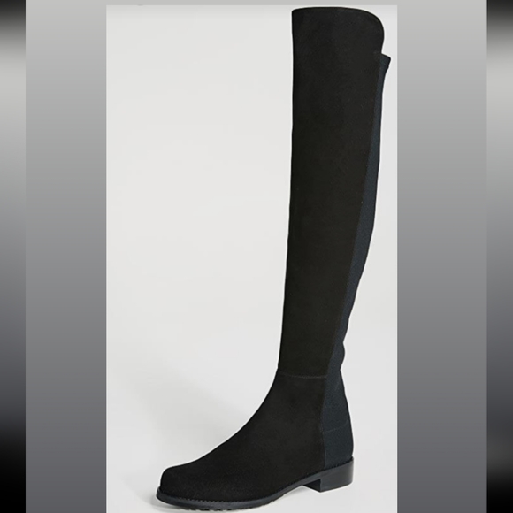 Stuart Weitzman 5050 Suede Knee Boots - Picture 3 of 11
